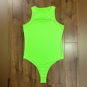 *💜2/20$* Neon Green Bodysuit with Cut-out